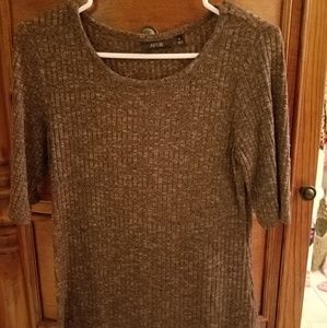 Final - Apt. 9 brown short sleeve sweater